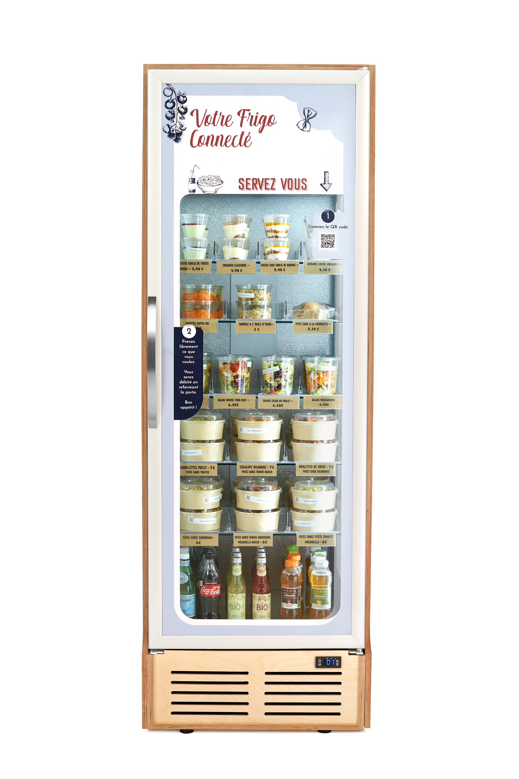 Frigo_face_plein Frigo connecté Eat Machine