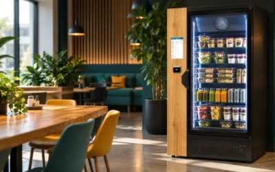 Cantine connectée en espace de pause d'entreprise